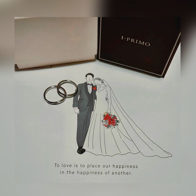 【アイプリモ(I-PRIMO)の口コミ】 夫婦揃ってパーソナルハンド診断をしました。
結婚指輪は夫婦2人お揃いの…