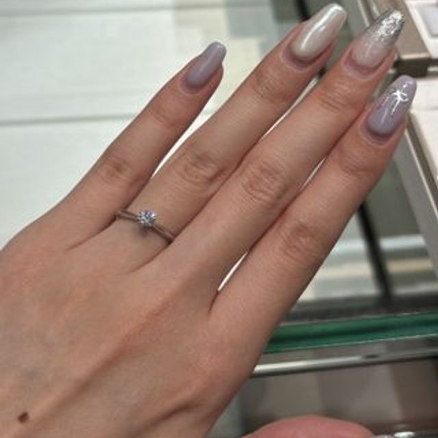【アイプリモ(I-PRIMO)の口コミ】 シンプルなデザインがとても素敵でした。リングの太さがダイヤモンドに近…