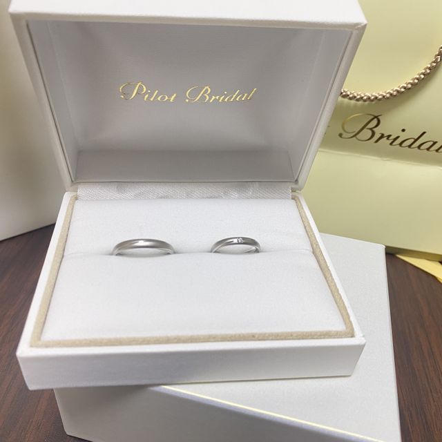 【PILOT BRIDAL(パイロットブライダル)の口コミ】 シンプルなデザインで普段使いがやりやすく、シンプルですがかわいいなと…