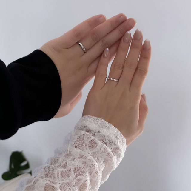 【MAGNOLIA WHITE JEWELRY(マグノリアホワイトジュエリー)の口コミ】 ホームページにはプラチナの色味しか載っていませんが、ピンクゴールドの…