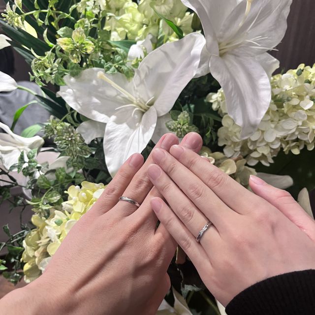 【TANZO.(鍛造指輪)の口コミ】 いくつか他のブランドを見た後の来店だったので2人でなんとなく指輪のイメ…