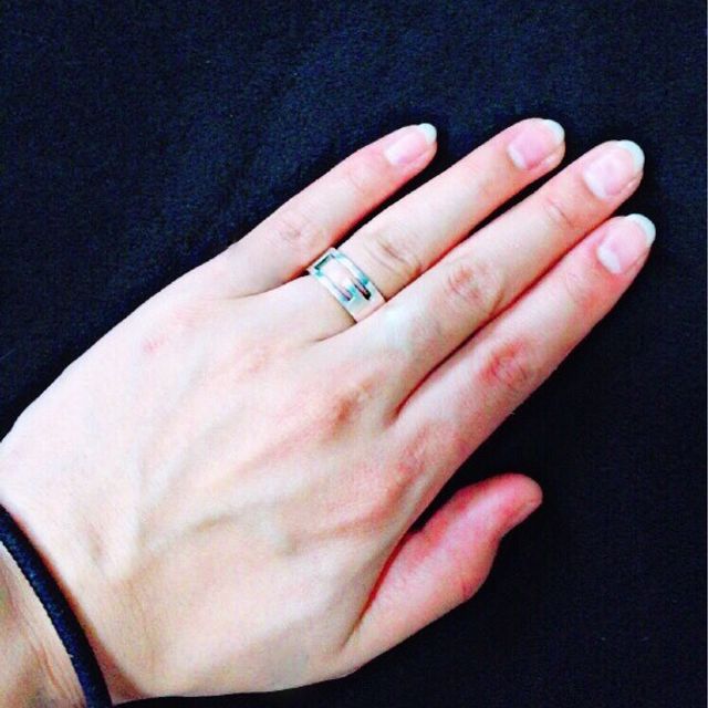 【グッチ(GUCCI)の口コミ】 旦那が建設関係の仕事をしているので細い指輪だと真っ二つになる事がある…