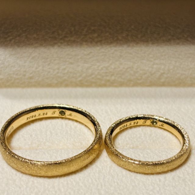 【TANZO.(鍛造指輪)の口コミ】 デザインは全て希望通り、宝石を纏ってないのにキラキラしているスターダ…