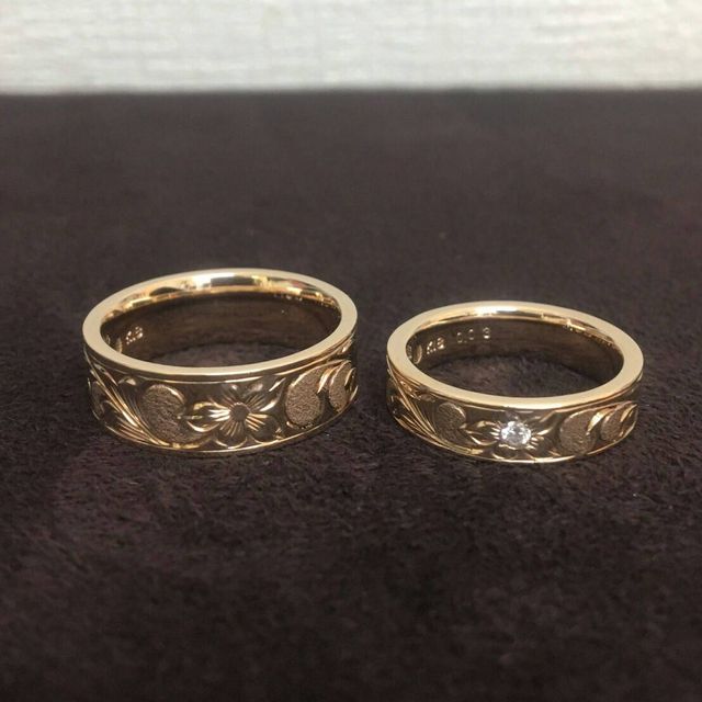 【Makana(マカナ)の口コミ】 ハワイが大好きで、結婚指輪は絶対ハワイアンジュエリーと決めていました…