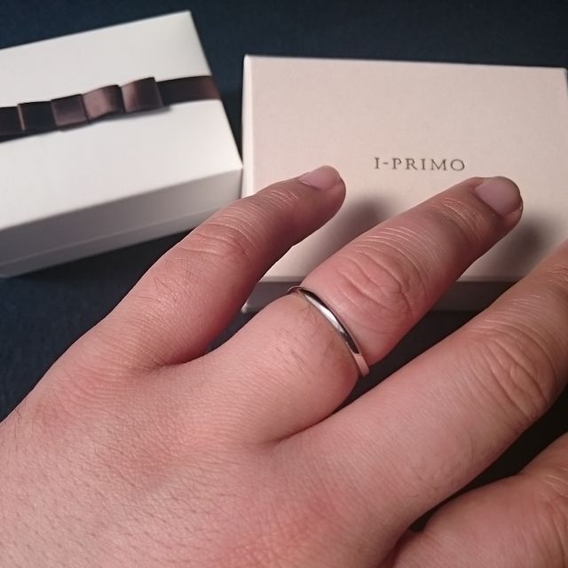 【アイプリモ(I-PRIMO)の口コミ】 普段使いにも使えるようなシンプルで派手すぎない結婚指輪を探していまし…