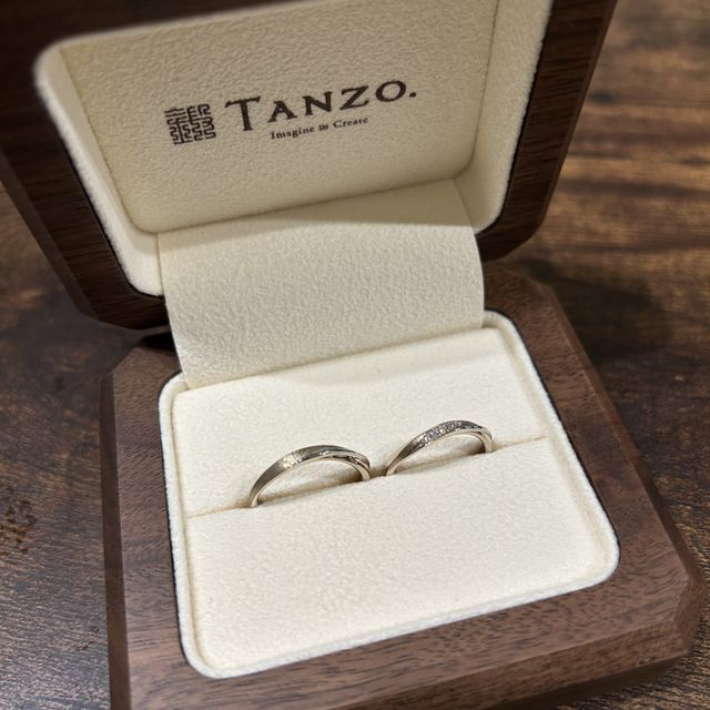【TANZO.(鍛造指輪)の口コミ】 TANZOは、いちから2人でデザインした指輪を作れます！鍛造製法で仕上げて…