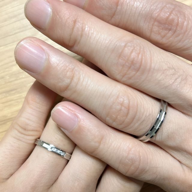 【PILOT BRIDAL(パイロットブライダル)の口コミ】 付け心地もよくて、真ん中にダイヤも入っているデザインが気に入っていま…