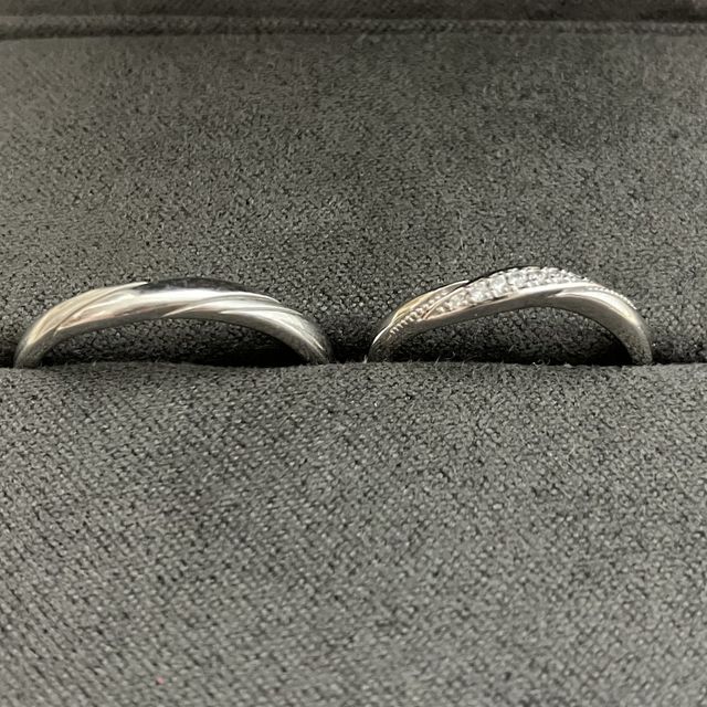 【BOASORTE(ボアソルテ)の口コミ】 色々見て試着をしましたが、婚約指輪と同じブランドでセットだったものを…