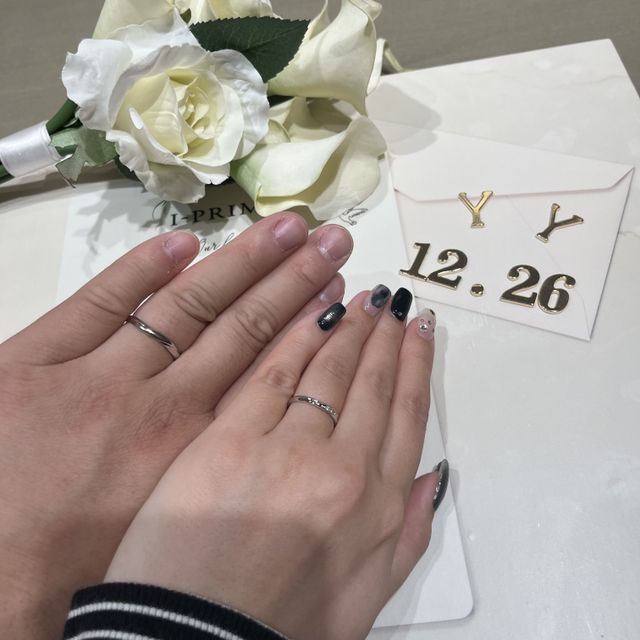 【アイプリモ(I-PRIMO)の口コミ】 遠くから見た時のキラっと感が特別感が増して
ダイヤを3個にしたのは正解…