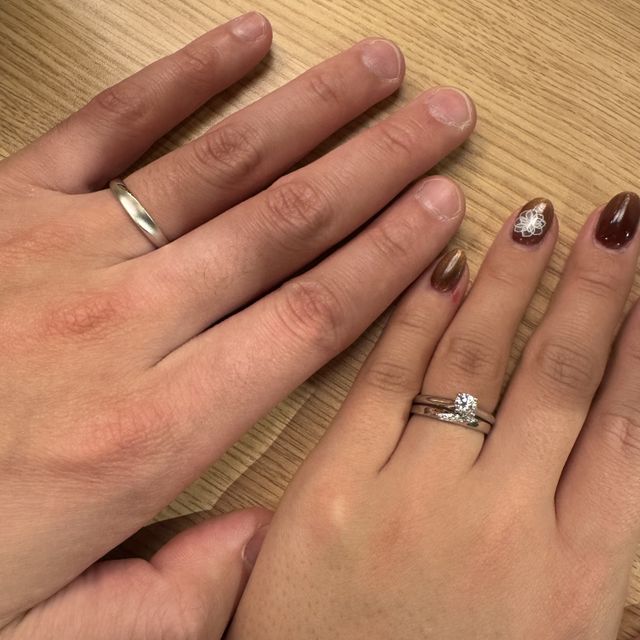 【ヴァンドーム青山(VENDOME AOYAMA)の口コミ】 エンゲージリングと重ね付けしたときに、ふたつとも素敵に見えるリングを…