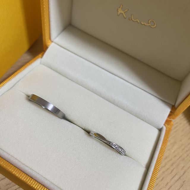 【ケイウノ ブライダル(K.UNO BRIDAL)の口コミ】 2人ともこだわりがあり、セットではなく、お互いが気にいるものを選びまし…