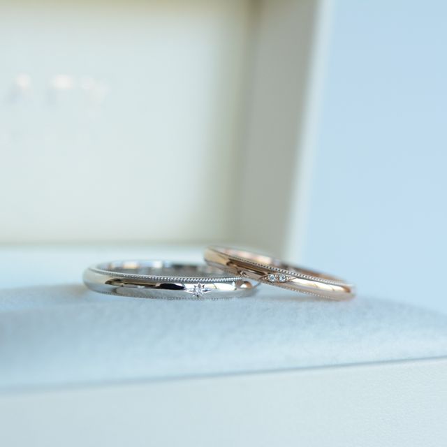 【CRAFY(クラフィ)の口コミ】 夫婦で揃える部分と個性を出したい部分をしっかり指輪に落とし込むことが…