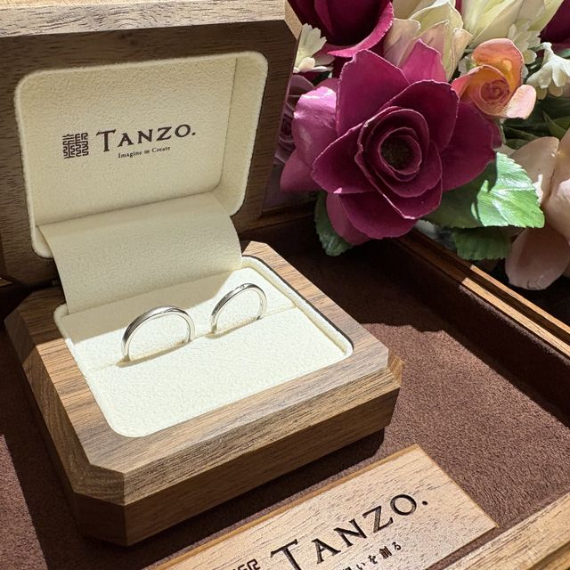 【TANZO.(鍛造指輪)の口コミ】 オーダーメイドで細かなデザイン指定ができ、自分好みの指輪が出来上がり…