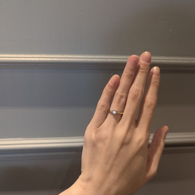 【PORTADA(ポルターダ)の口コミ】 私の指が細すぎて追加料金（+5500）かかりましたが、可愛く仕上がって大満…