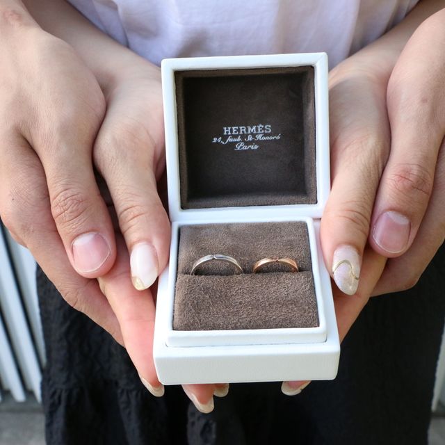 【エルメス(HERMES)の口コミ】 私は海外ブランドに憧れを持っており、婚約指輪と重ね付けができるデザイ…