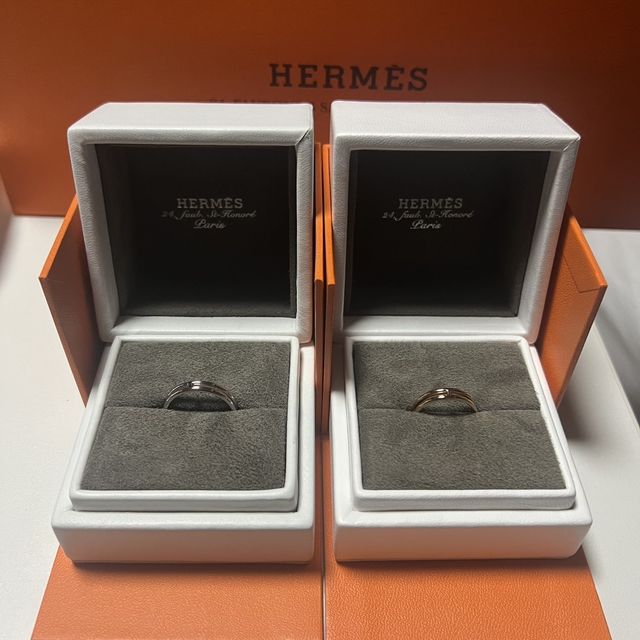 【エルメス(HERMES)の口コミ】 シンプルで普段使いにも最適です。結婚指輪としてだけではなく使えると思…