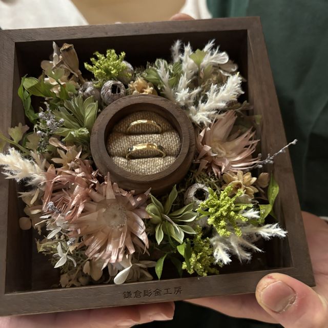 【鎌倉彫金工房の口コミ】 一生着ける結婚指輪は絶対に手作りが良いと思い、こちらのお店に伺いまし…