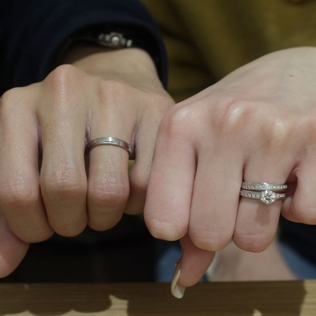 【出雲結(いずもゆい)の口コミ】 斜めにラインが入っていて、シンプルなデザインながらもゴージャスに見え…