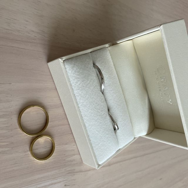 【CRAFY(クラフィ)の口コミ】 結婚指輪を手作りしました。S字ウェーブにしたかったのでワックス制作コー…