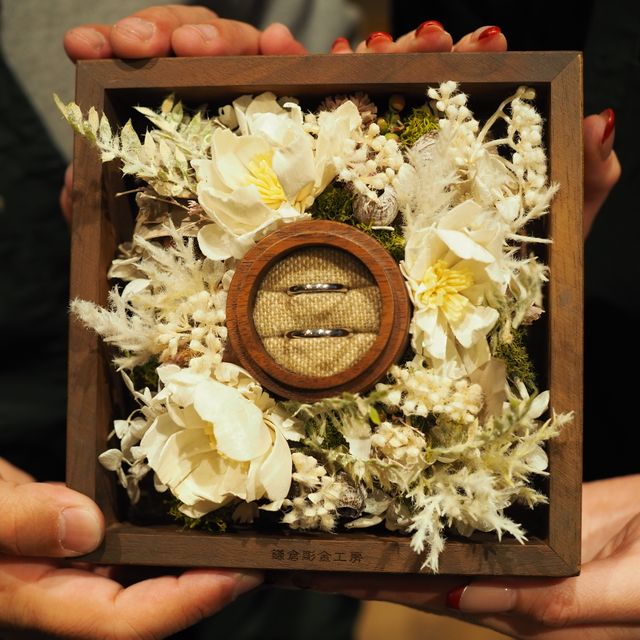 【鎌倉彫金工房の口コミ】 ふたりで記念に残せると思い手作り結婚指輪にしました！！
プラチナ素材の…