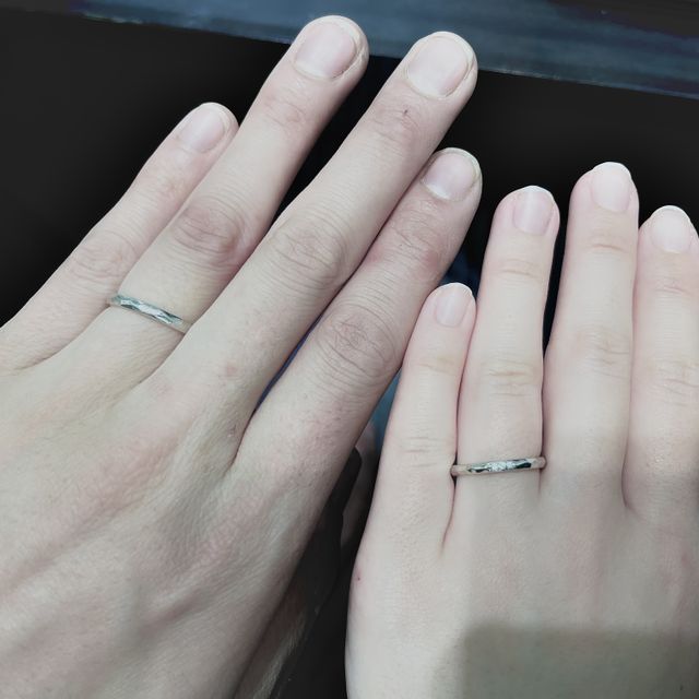 【アイプリモ(I-PRIMO)の口コミ】 槌目のデザインが気に入りました。サイズ直しも出来るという事が決め手に…