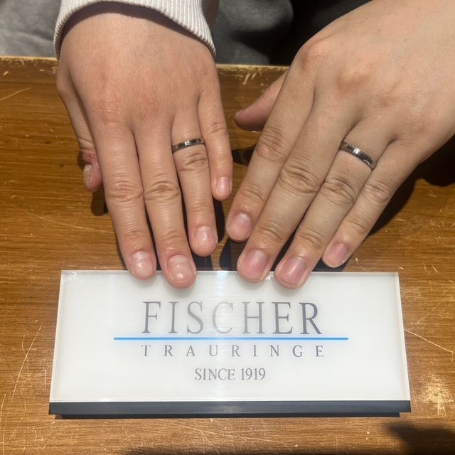 【FISCHER(フィッシャー)の口コミ】 指輪のデザインはシンプル過ぎず、他の方と被らないような見た目で気に入…