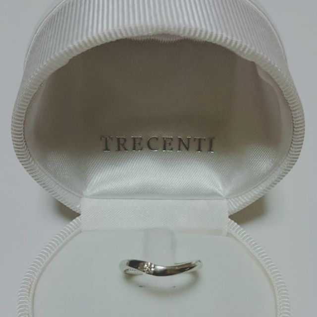 【TRECENTI(トレセンテ)の口コミ】 一目惚れして購入を決めた婚約指輪がトレセンテのもので、それに合う(重ね…