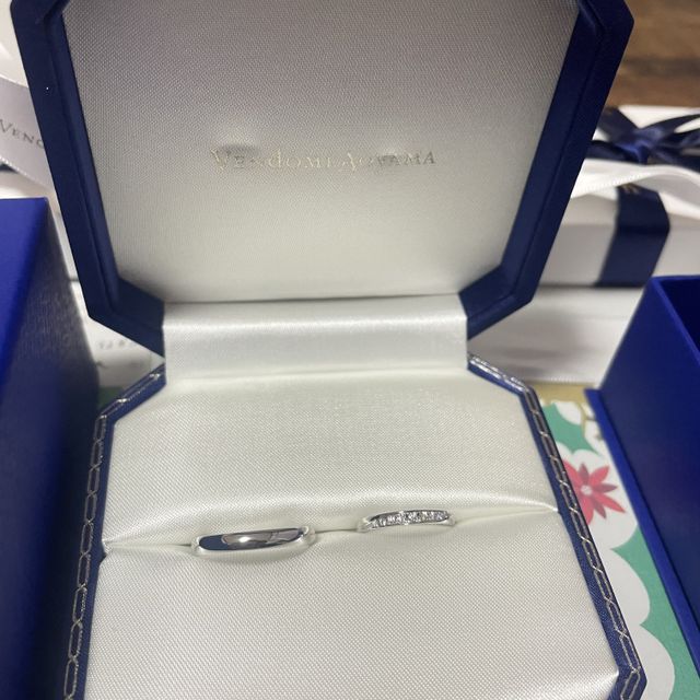 【ヴァンドーム青山(VENDOME AOYAMA)の口コミ】 私は、プラチナでキラキラしたデザインが欲しかったのでこれに決めました…