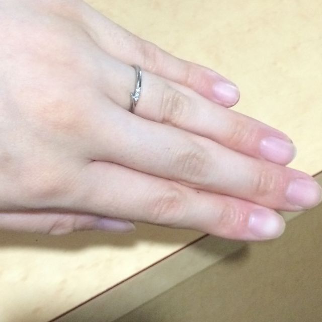 【アイプリモ(I-PRIMO)の口コミ】 事前に婚約指輪を別のお店で買ってもらっていたので、結婚指輪は婚約指輪…