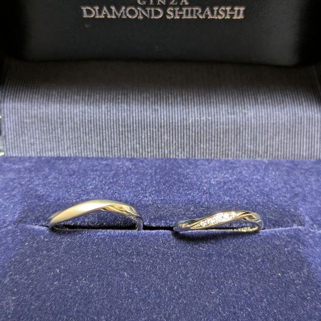 【銀座ダイヤモンドシライシの口コミ】 指輪の種類が多いことはもちろん、他にはないつけ心地の良さに感動したの…