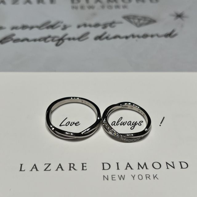 【ラザール ダイヤモンド(LAZARE DIAMOND)の口コミ】 デザインが他の人と被りにくく、とても可愛らしいところと、ダイヤモンド…