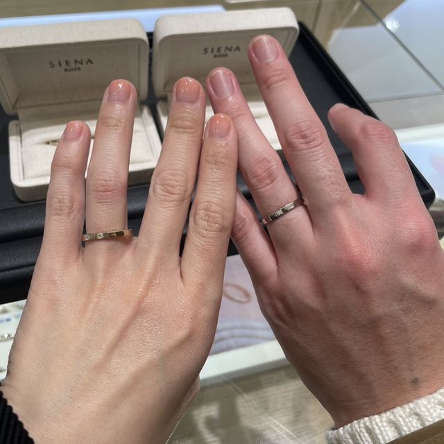 【SIENAROSE(シエナロゼ)の口コミ】 何種類か試着しましたが、1番付けた感じでしっくりきたものを選びました。…