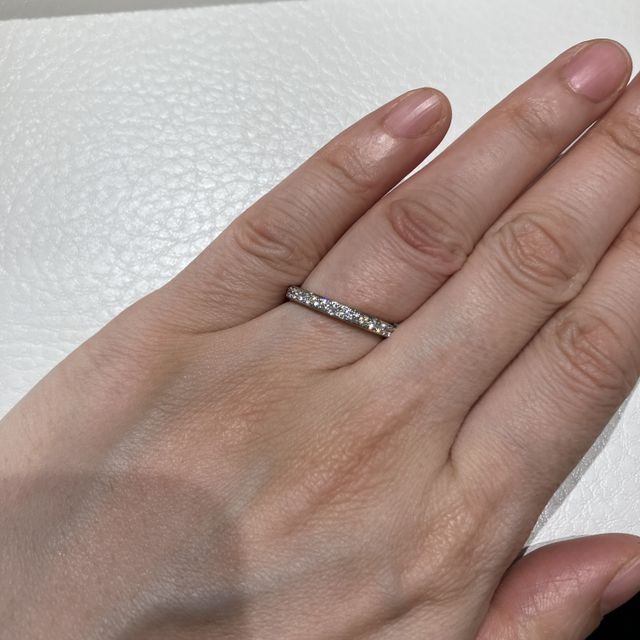 【和光ブライダルブティックギンザの口コミ】 とても素敵なハーフエタニティでした。そこまで期待をせずに行ったお店で…