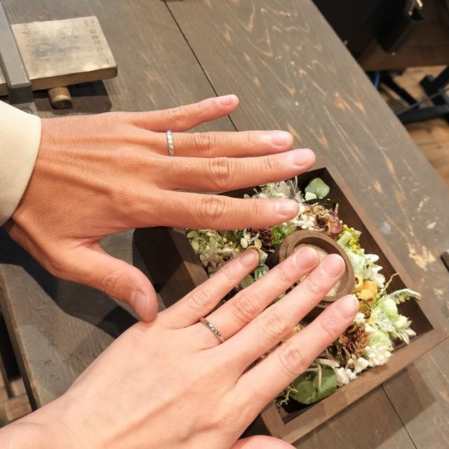 【鎌倉彫金工房の口コミ】 指輪のデザインもシンプルでとても毎日着けたくなる指輪を作製しました。…