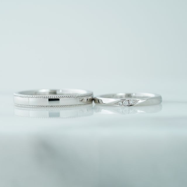 【THREE TREES(スリーツリーズ)の口コミ】 デザイン、素材、リングの太さなど自分達で一から決めることができます。…