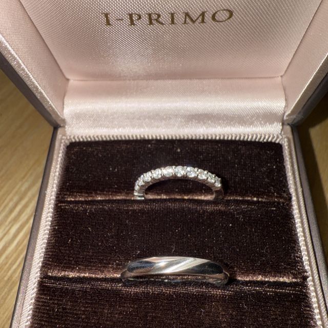 【アイプリモ(I-PRIMO)の口コミ】 マイヤとマーニハーフを購入しました。
マイヤの指輪にオプションでライン…