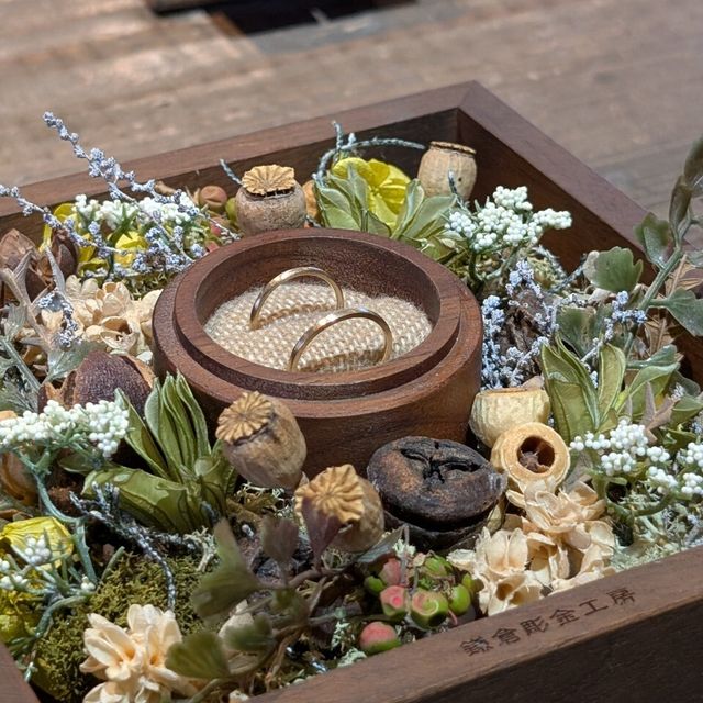 【鎌倉彫金工房の口コミ】 指輪の形、太さ、デザイン、すごく悩みましたが、時間をかけて考える時間…