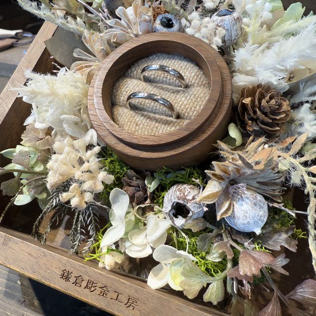 【鎌倉彫金工房の口コミ】 シンプルで普段から自然につけていられるデザインのものが良くてご相談し…