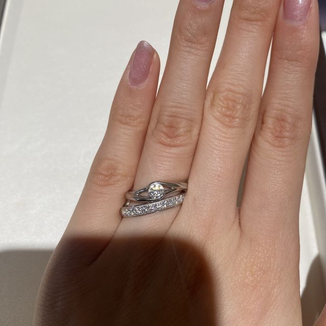 【俄(にわか)の口コミ】 婚約指輪が俄だったため、合うものがあれば結婚指輪も俄で揃えたいと思っ…