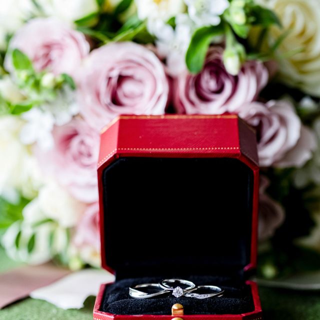 【BIJOUPIKO(ビジュピコ)の口コミ】 旦那が太めの指輪に一目惚れしましたが、セットの指輪はかなり派手で好み…