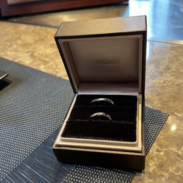【アイプリモ(I-PRIMO)の口コミ】 着け心地が良く、美しい！2人で一つの想いがこもった指輪長く着けても飽き…