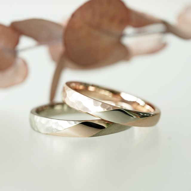 【renri(レンリ)の口コミ】 ホワイトゴールドとピンクゴールドのコンビカラーで
お互いの指の素材をワ…