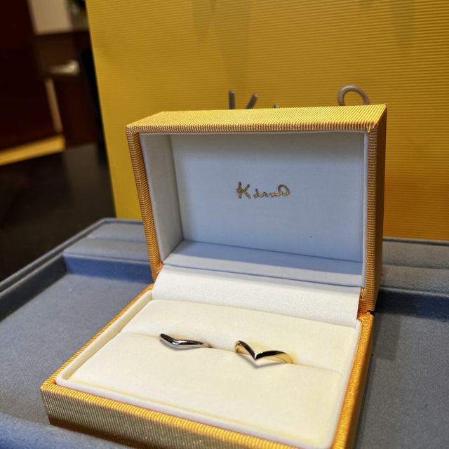 【ケイウノ ブライダル(K.UNO BRIDAL)の口コミ】 フルオーダーとセミオーダーで作成して頂いたため、
２人の好みを汲み取り…