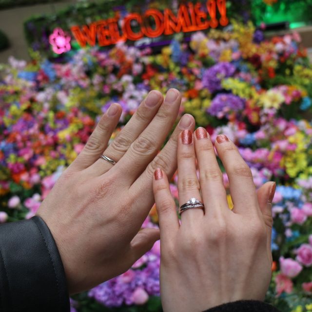 【アイプリモ(I-PRIMO)の口コミ】 ストレートデザインだけど斜めにダイヤモンドが入ってるのが気に入りまし…