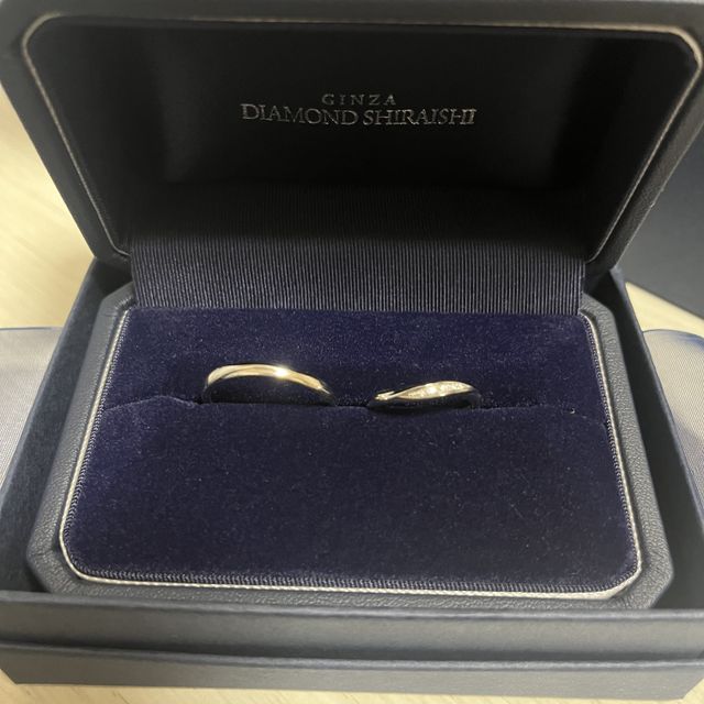 【銀座ダイヤモンドシライシの口コミ】 指輪のデザインについては、すごくいろんなデザインがあり、迷いに迷いま…