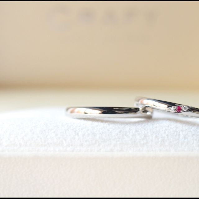 【CRAFY(クラフィ)の口コミ】 自分のしたいイメージで作れます！
シンプルかつ、相手の誕生石を入れるこ…
