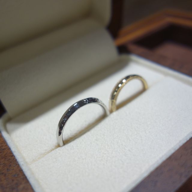 【TANZO.(鍛造指輪)の口コミ】 セミオーダーメイドでお願いしました。彼女はこだわりのポイントをおさえ…