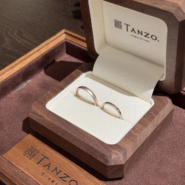 【TANZO.(鍛造指輪)の口コミ】 入籍指輪というものがあり、お試し期間としてつけてから実際のサイズを決…