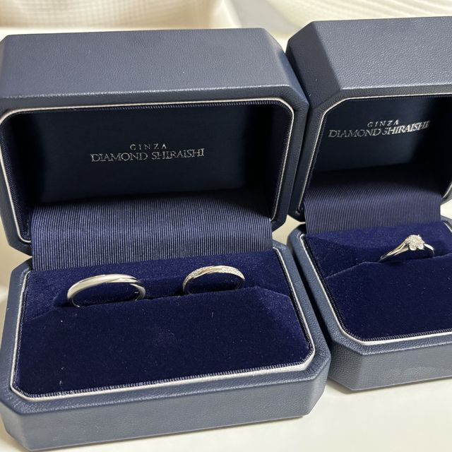 【銀座ダイヤモンドシライシの口コミ】 指輪のデザインとそのコンセプトがとても素敵でした。また、指輪自身も着…