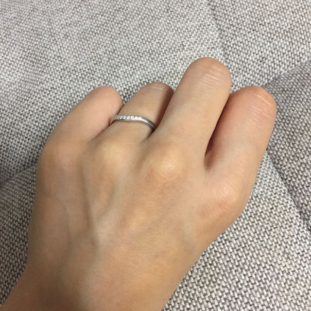 【ティファニー(Tiffany & Co.)の口コミ】 主人と同じ形を購入したかったのですが、こだわりの強い主人が選んだのが…